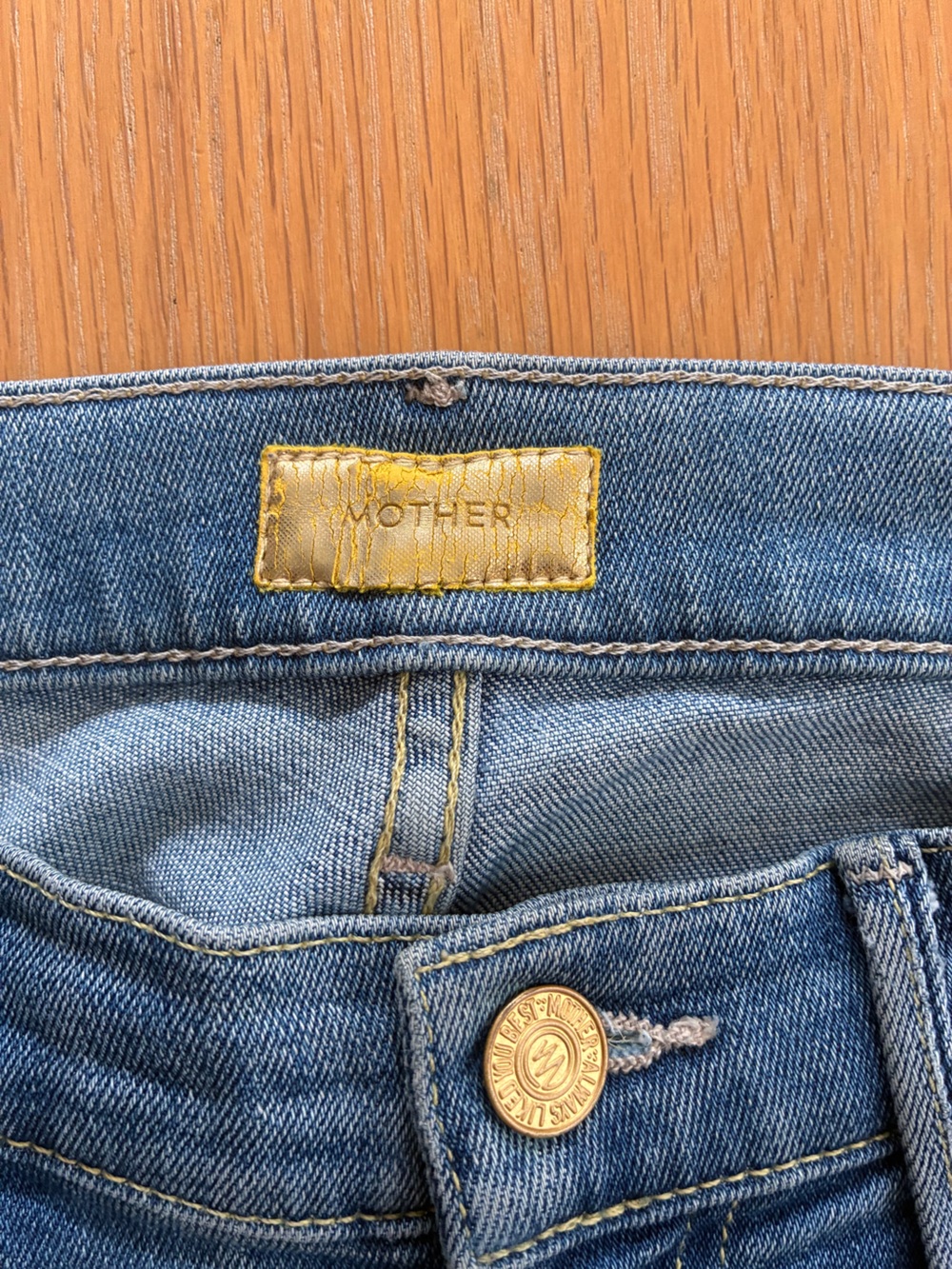 Mother-The Rascal-Blue-Straight-Leg-Denim-Jeans-Classic-Preppy-26 - Picture 6 of 11